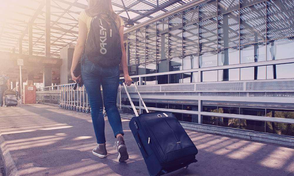 Woman with luggage