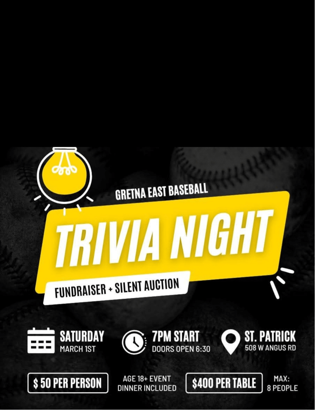 Gretna East Baseball Trivia Night