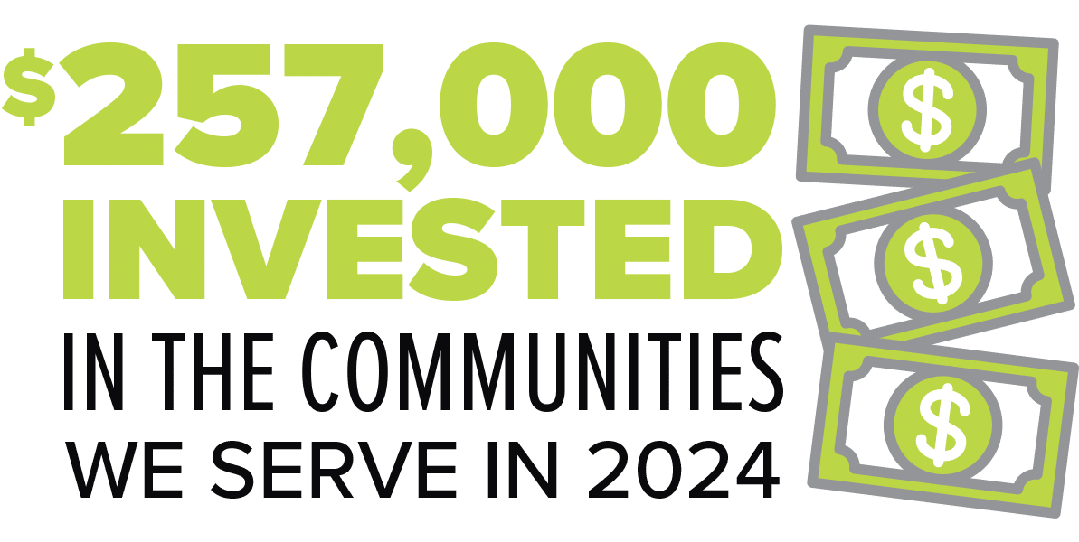 $100,000+ donated in 2019