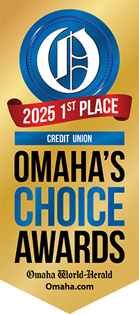 2025 1st Place - Credit Union - Omaha's Choice Awards by the Omaha World Herald
