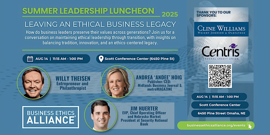 Business Ethics Alliance Summer Leadership Luncheon